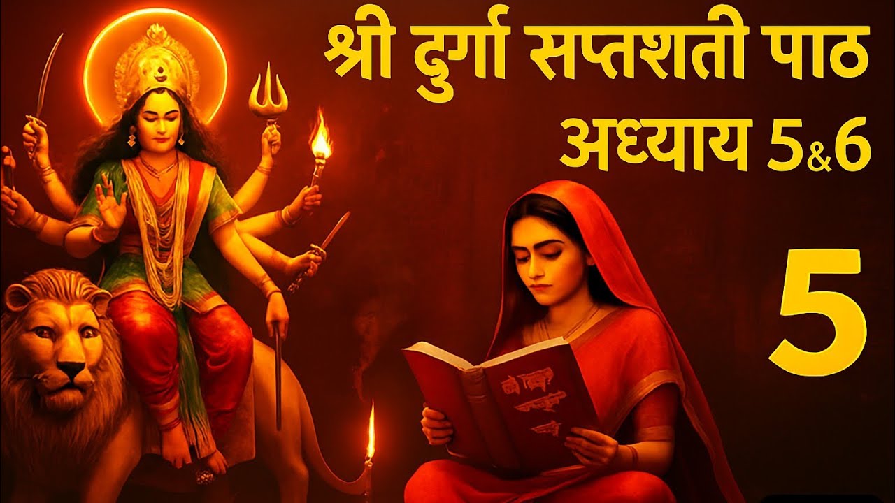 Navratri Path Day-5 Durga Saptashati Path ।नवरात्रि के चौथे दिन दुर्गा सप्तशती पाठ अध्याय 5,6 