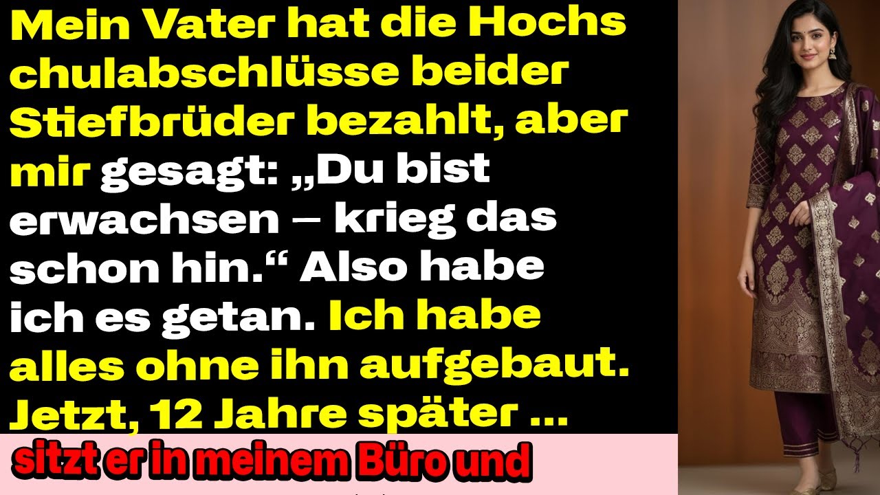 Mein Vater bezahlte beide College-Abschlüsse meines Stiefbruders, aber zu mir sagte er