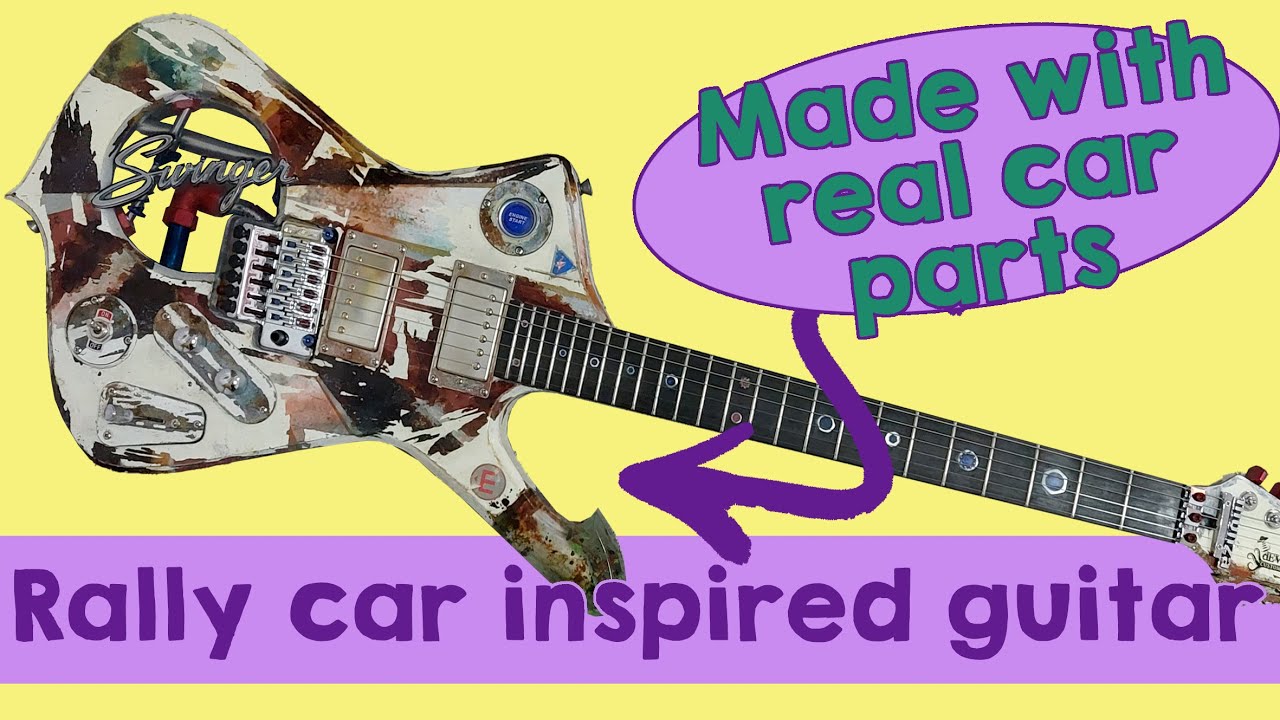 Cars and Guitars -A custom guitar inspired by a rally car