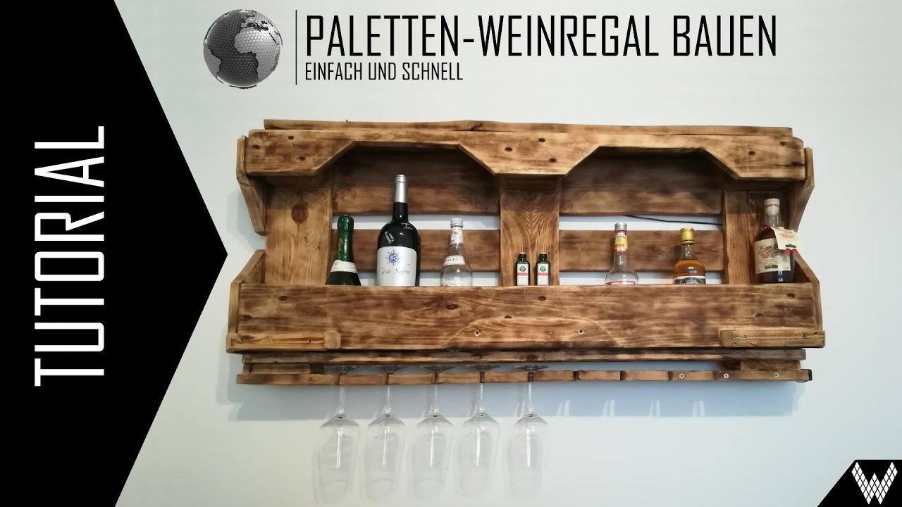 Tutorial: Paletten-Weinregal bauen