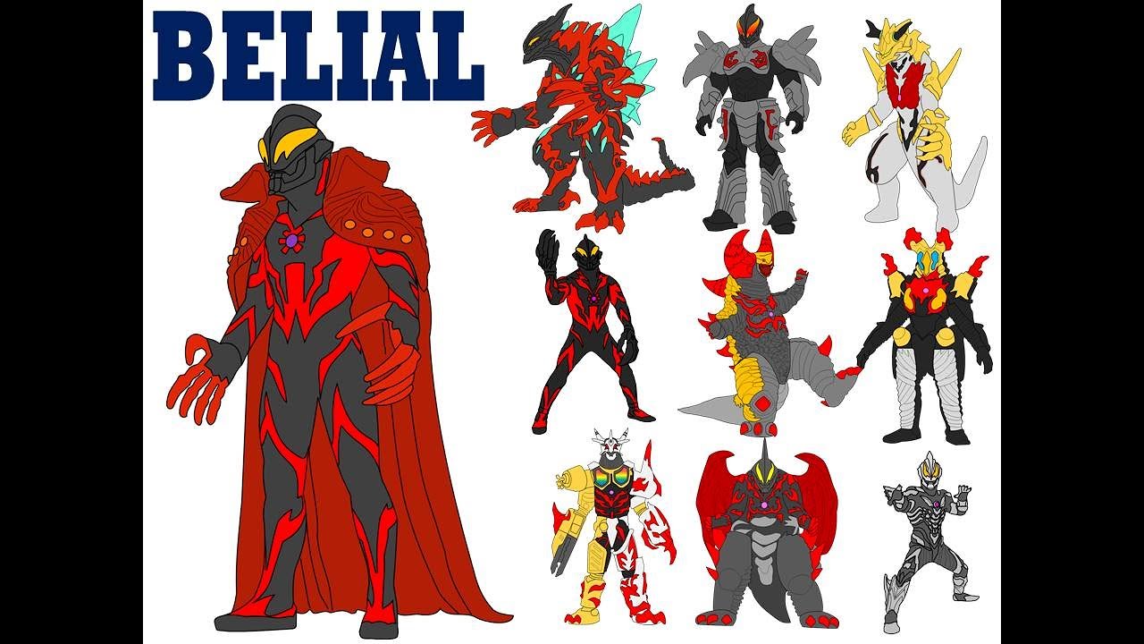 ULTRAMAN BELIAL ALL FORM / ALL MONSTER ---- Belajar Menggambar dan Mewarnai Ultraman