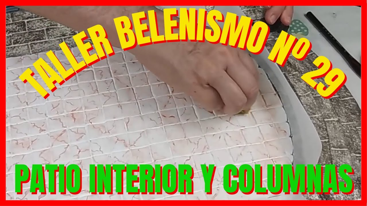 Taller Belenismo Nº29: Patio interior y columnas Palacio Herodes