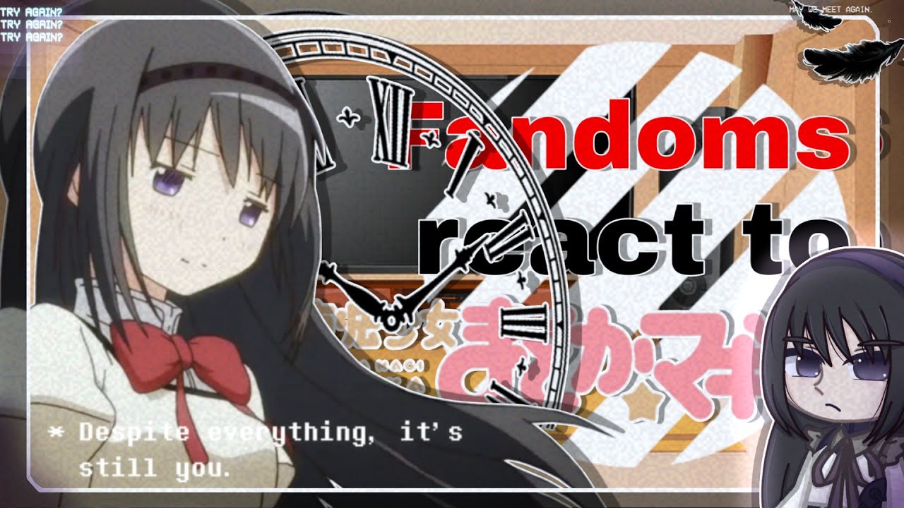 •|| ⌛ ||• Fandoms react to Homura Akemi {• 6/9 || Madohomu || 🇧🇷 // 🇺🇸 •} •|| ⌛ ||•