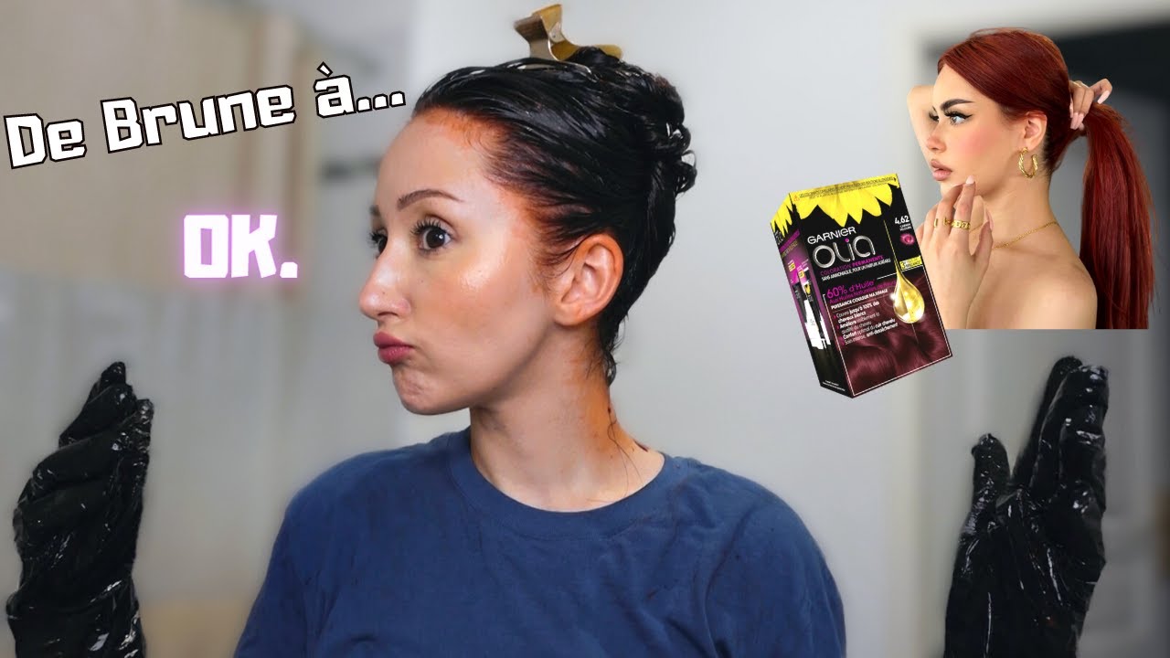 JE ME  COUPE ET COLORE LES CHEVEUX SEULE | ROUGE