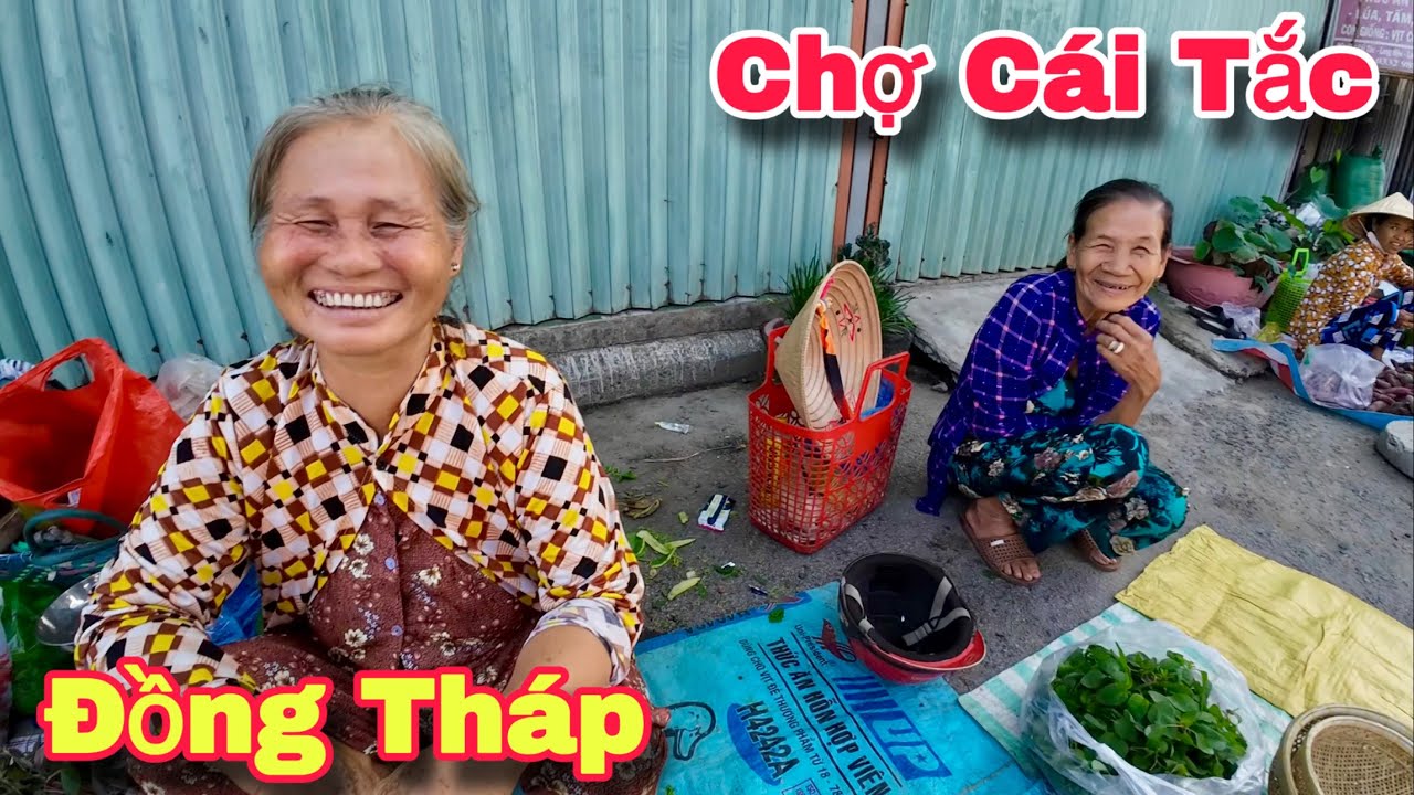 Chợ Cái Tắc Lai Vung Đồng Tháp Người Lớn Tuổi Khó Khăn Hạnh Phúc Nhận Quà Canada | Khương Nhựt Minh