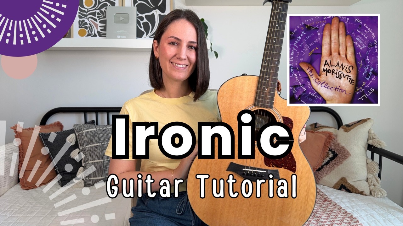 Ironic - Alanis Morissette Guitar Lesson [Awesome 90's Song Guitar Tutorial plus Play Along!]