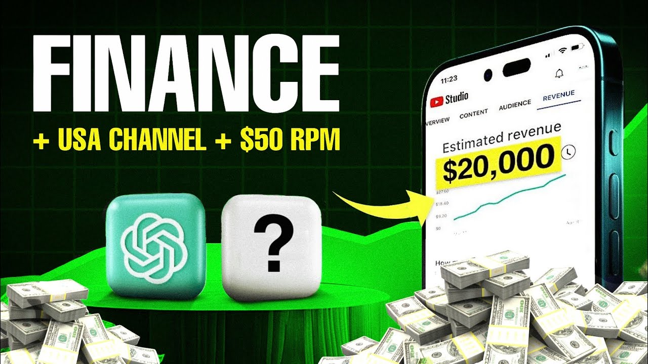 Create a Faceless USA Based Finance Channel on YouTube using Free AI Tools ($20K/Month)