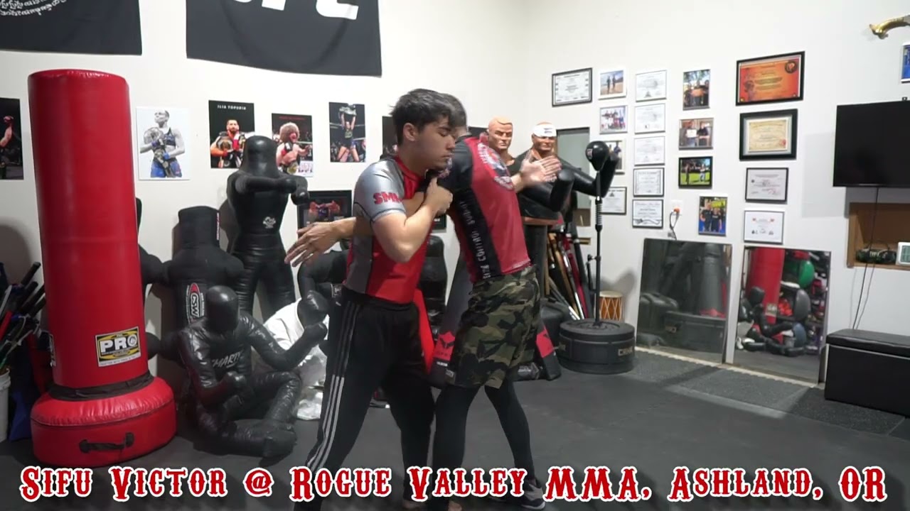 The goal is to get Double Underhooks. Sifu Victor at Rogue Valley MMA Ashland OR