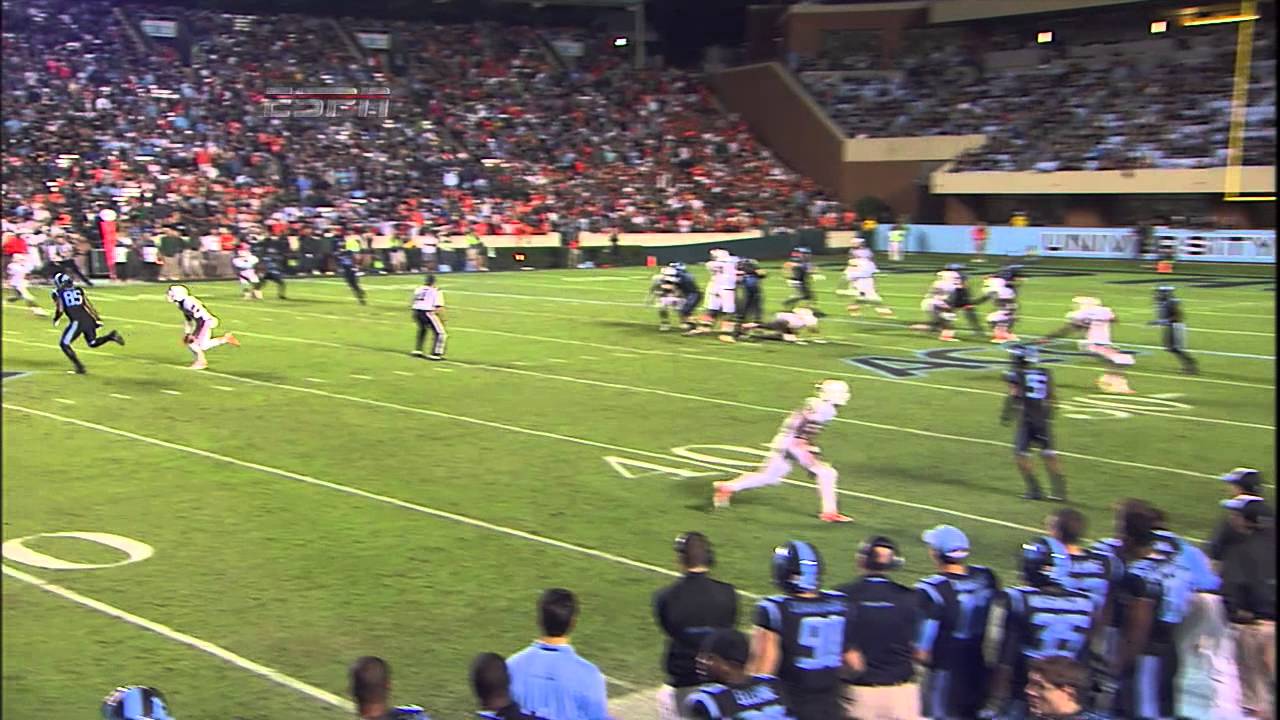 UNC Football: Ebron Terrific One-Hand Catch