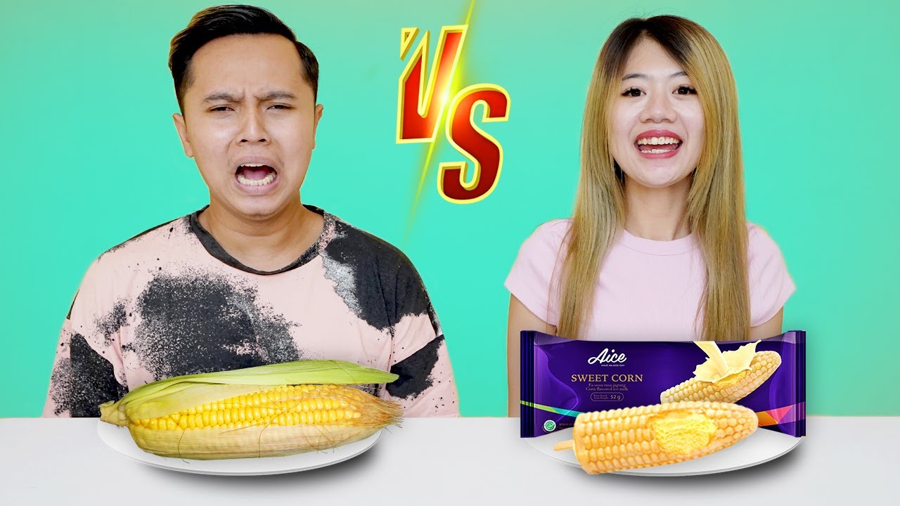 TANTANGAN ICE CREAM VS REAL FOOD!! ENAK BANGET RASANYA!!