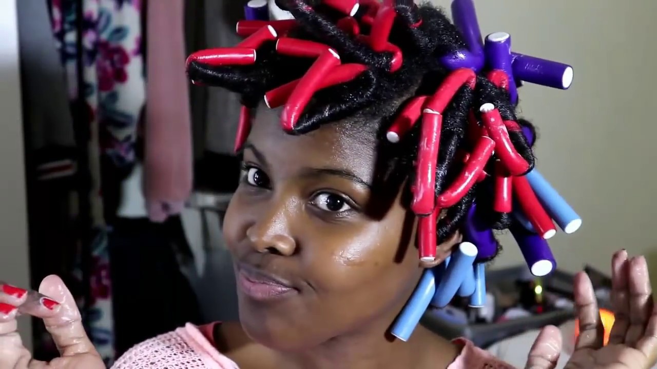 Tutoriel Flexi Rods sur cheveux crepus| Boucler et donner du volume