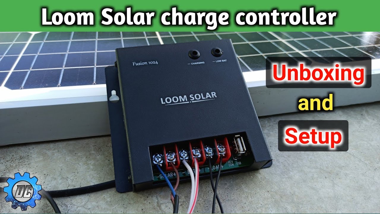 Loom solar, Fusion 1024 charge controller Unboxing and review | Solar charge controller setup