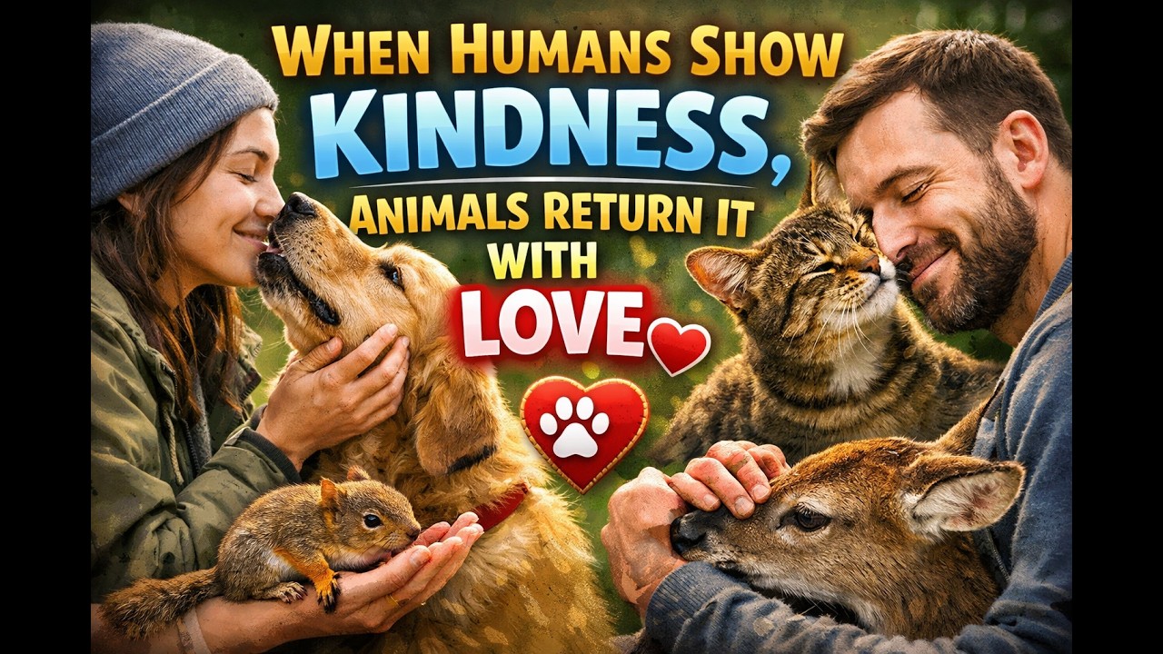 When Humans Show Kindness, Animals Return It With Love #kindness #rescuestory #animalrescue
