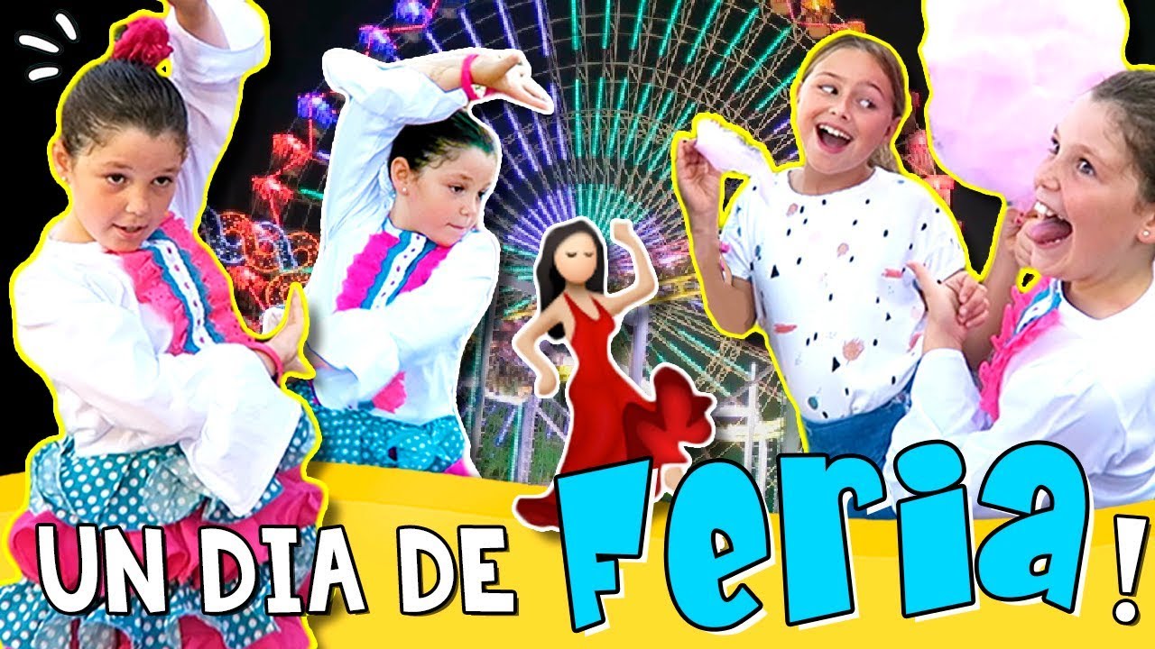 💃🏼 ¡¡UN DÍA de FERIA con la FAMILIA CARAMELUCHI!! 💃🏼 🎡 ¡¡DANIELA se viste de flamenca!! 🎢 💕