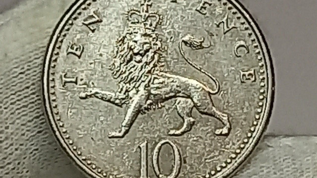 10 пенсов 1992 года. Великобритания. Цена стоимость монеты разновидности