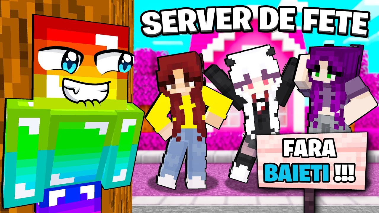 Am INTRAT pe un SERVER DOAR DE FETE pe Minecraft!