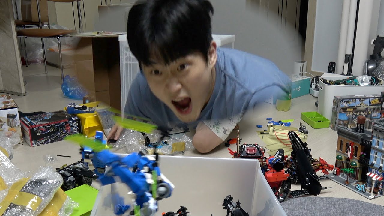 절규 3초 전 힘겨운 새 집 청소