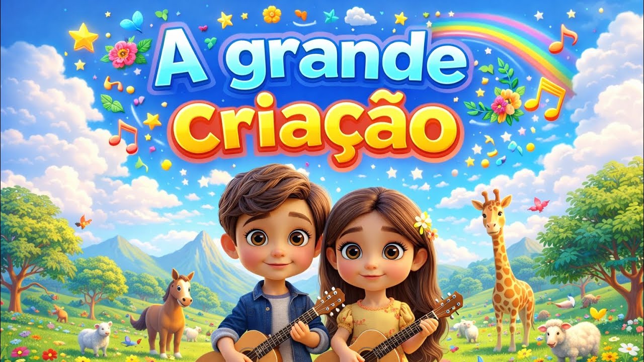 A Criação do Mundo (Gênesis) | Música Infantil Bíblica | História da Bíblia para Crianças