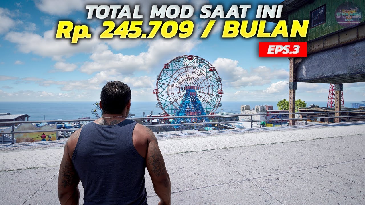 Aku Rela Beli Mod Tambah FPS 2x Lipat + Jadi Photorealistic Dunia Nyata GTA 5 | EPS. 3