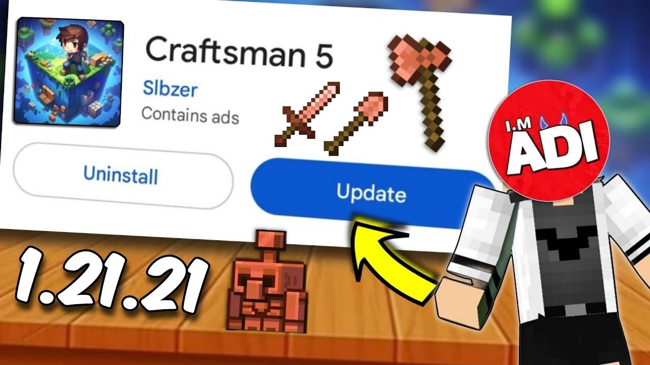 Finally Craftman 5 1.21.21 Update Release 🔥 @Imadioffical 