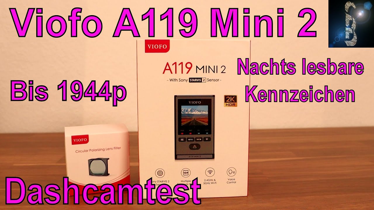 Dashcamtest Viofo A119 Mini 2 - 1944p - Nachts Kennzeichen - Geiles Teil - UVP 160€ - Mini2