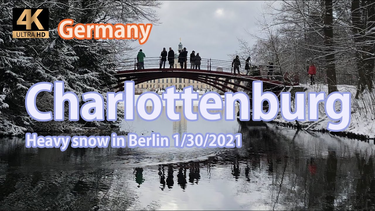 [4K60] Berlin charlottenburg walking together, its snow time again~!!! 1/30/2021