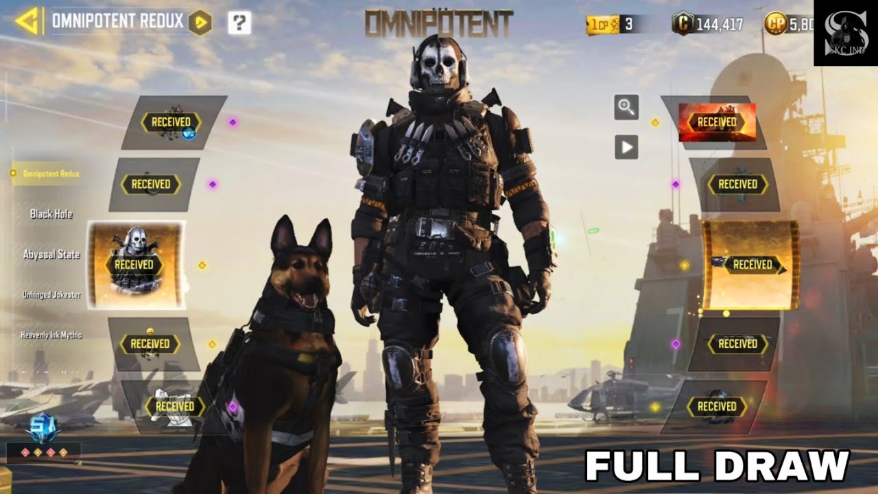 Legendary Ghost Retribution Full Draw CODM | Omnipotent Redux Draw COD MOBILE