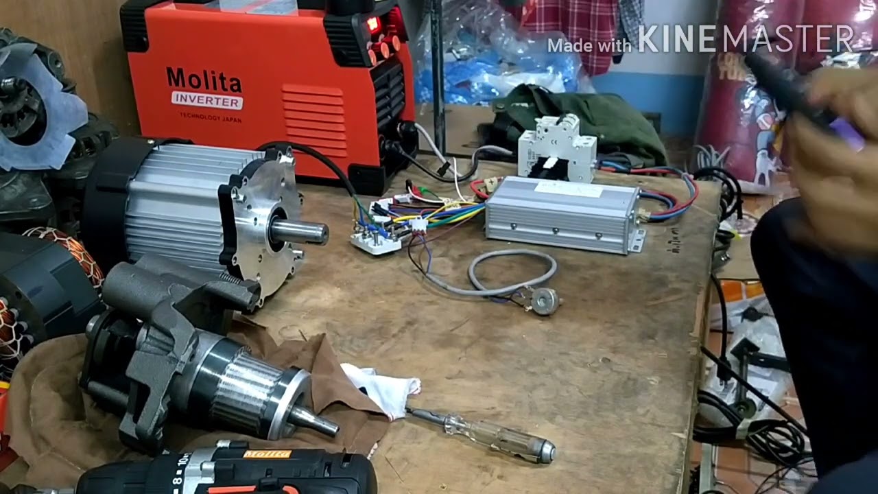 How to test run brushless motor  48V 950W