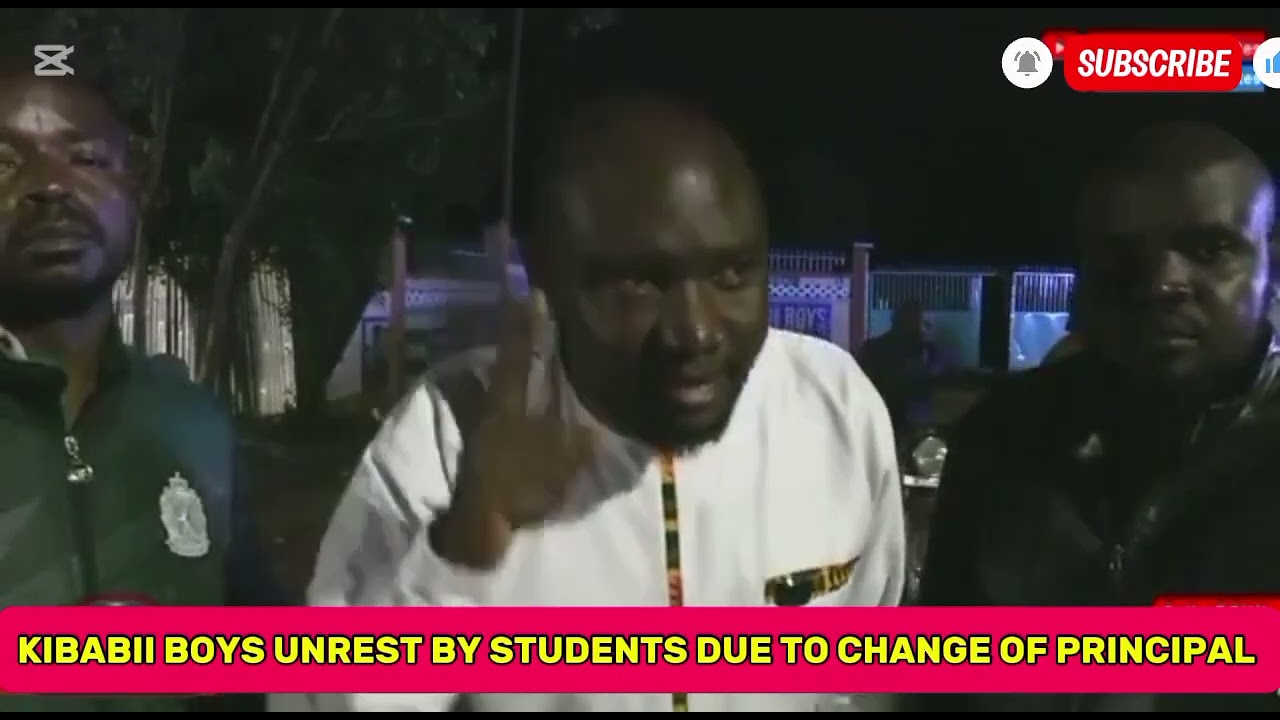 KIBABII BOYS OLD BOYS ADDRESS MEDIA AFTER THE UNREST.POLICE WERE CALLED TO BEEF UP SECURITY 
