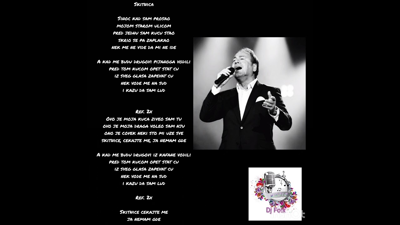 Marinko Rokvic - Skitnica ( tekst - lyrics)