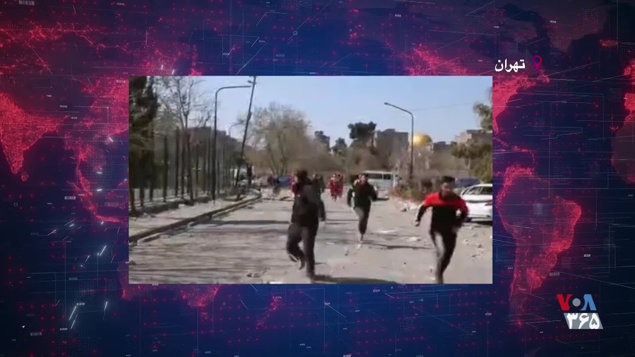 وحشت و فرار نیروهای سرکوبگر حکومتی، پس از حمله به ورزشگاه بعثت تهران