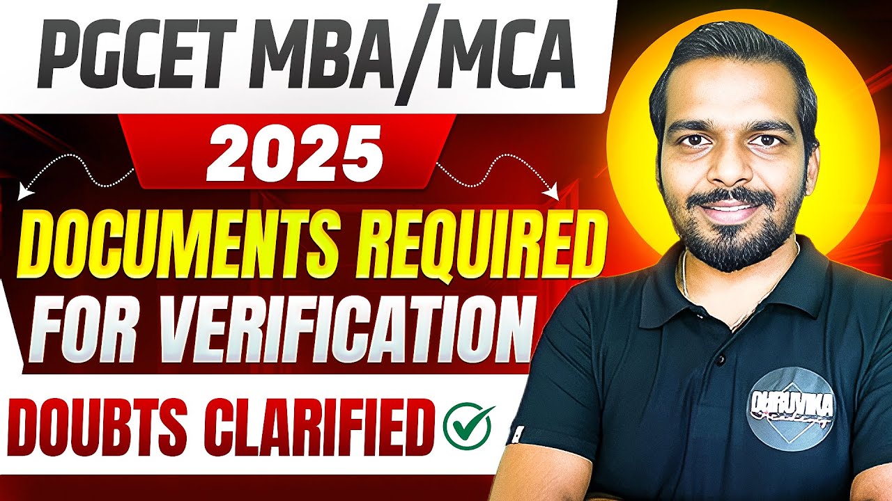 PGCET 2025 | Documents required  ️‍🔥 | PGCET MBA | PGCET MCA