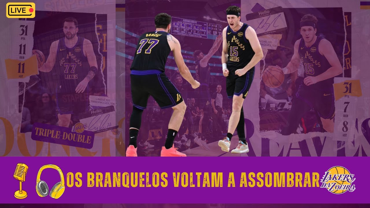 LUKITA O MÁGICO E O KOBE CAIPIRA LIDERAM OS LAKERS EM MAIS UM MASSACRE, DESTA VEZ SOBRE OS WOLVES.