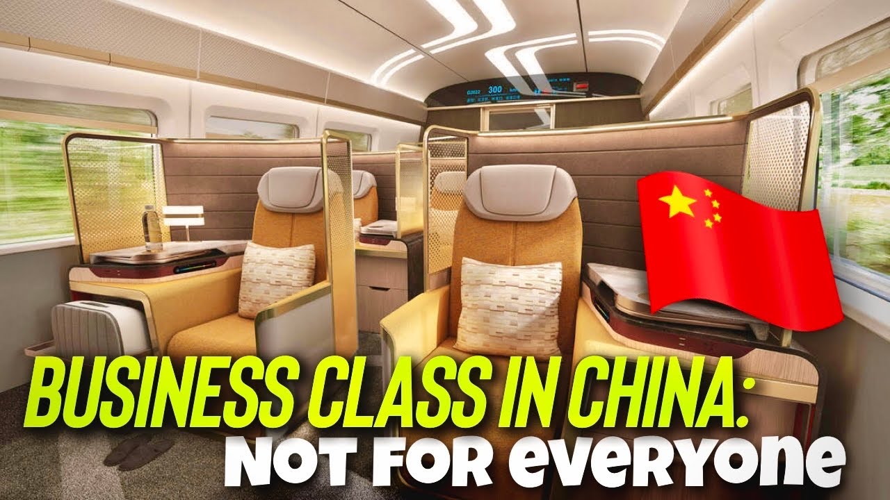 Поезд бизнес-класса, который не каждый может себе позволить в Китае 🇨🇳