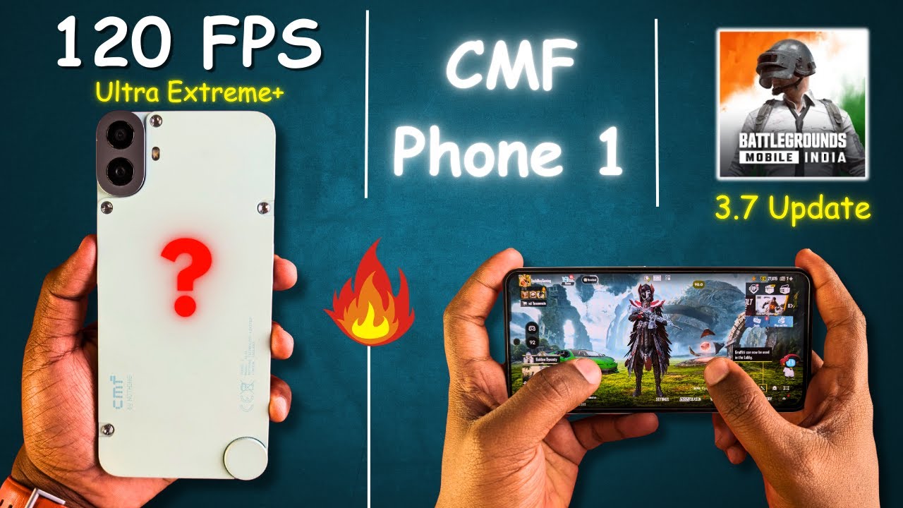 CMF Phone 1 BGMI 120 FPS Gaming Test - FPS Drops from 120 to 60! 😡