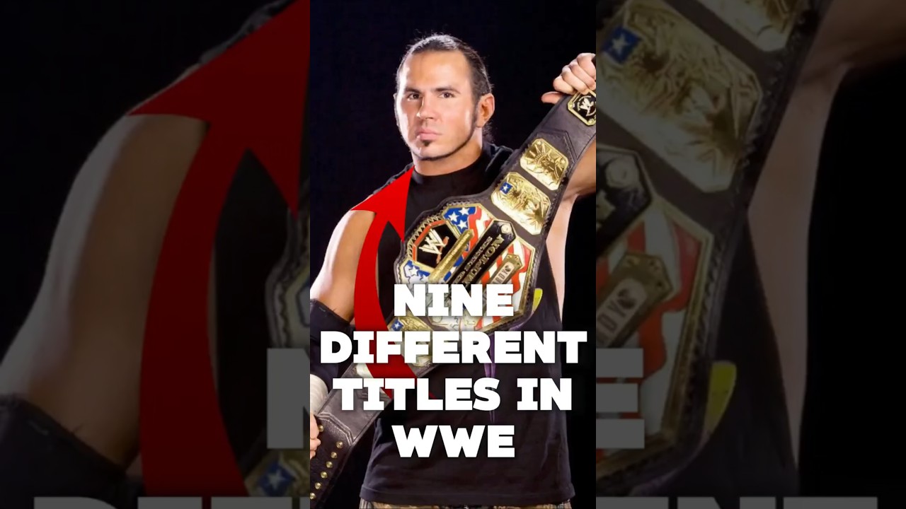 Every different title won by Matt Hardy in WWE #wwe #wrestling #shorts