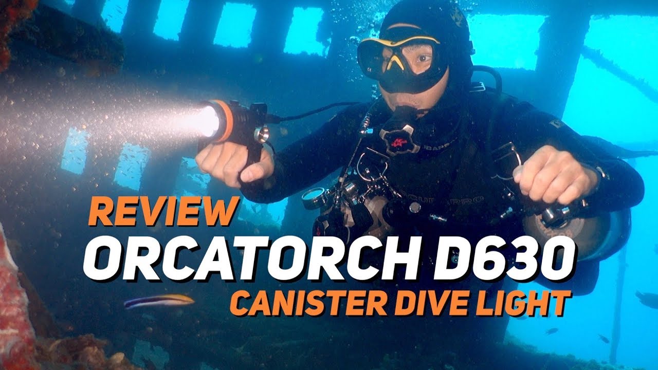 OrcaTorch D630 Canister Dive Light Reivew for Technical Diving