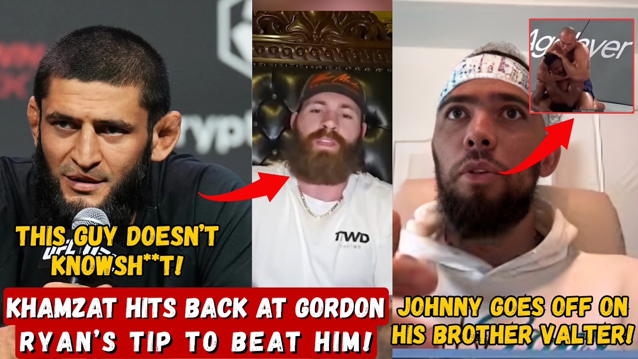 Khamzat Chimaev FIRES BACK at Gordon Ryan; Johnny Walker HEATED After Valter’s Callout!