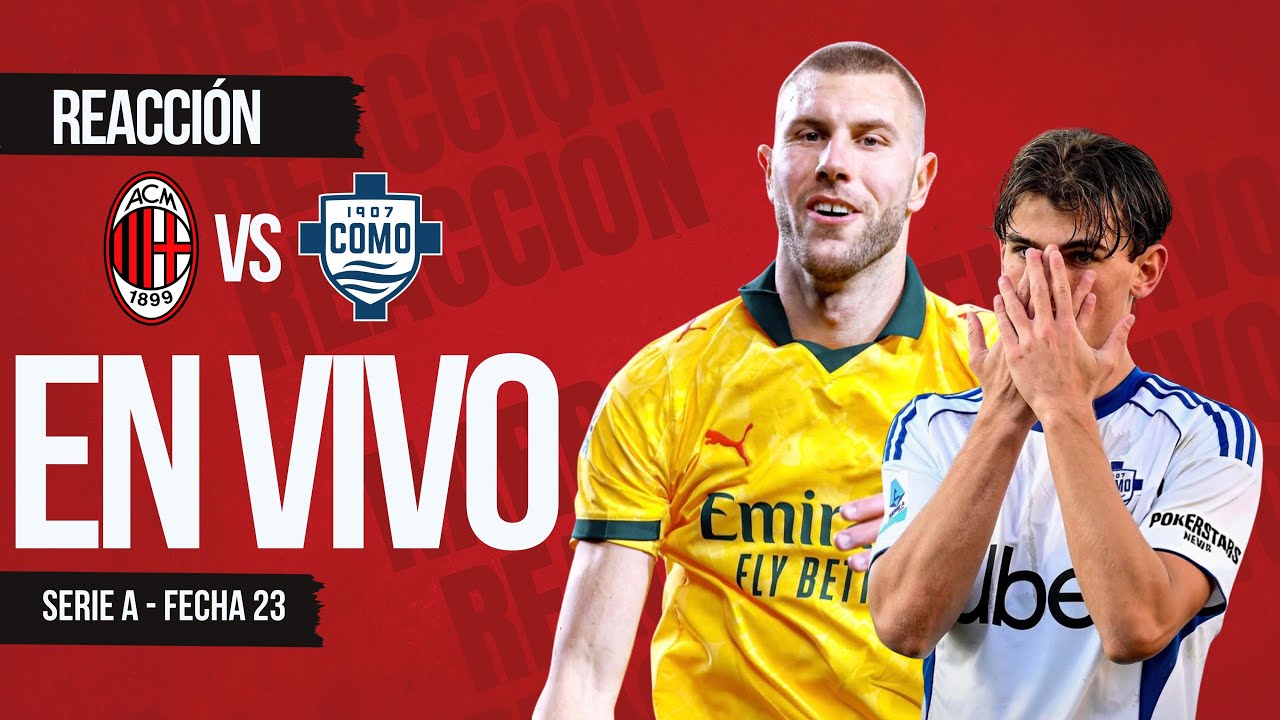 AC MILAN vs Como (EN VIVO) - Se recupera el partido pendiente