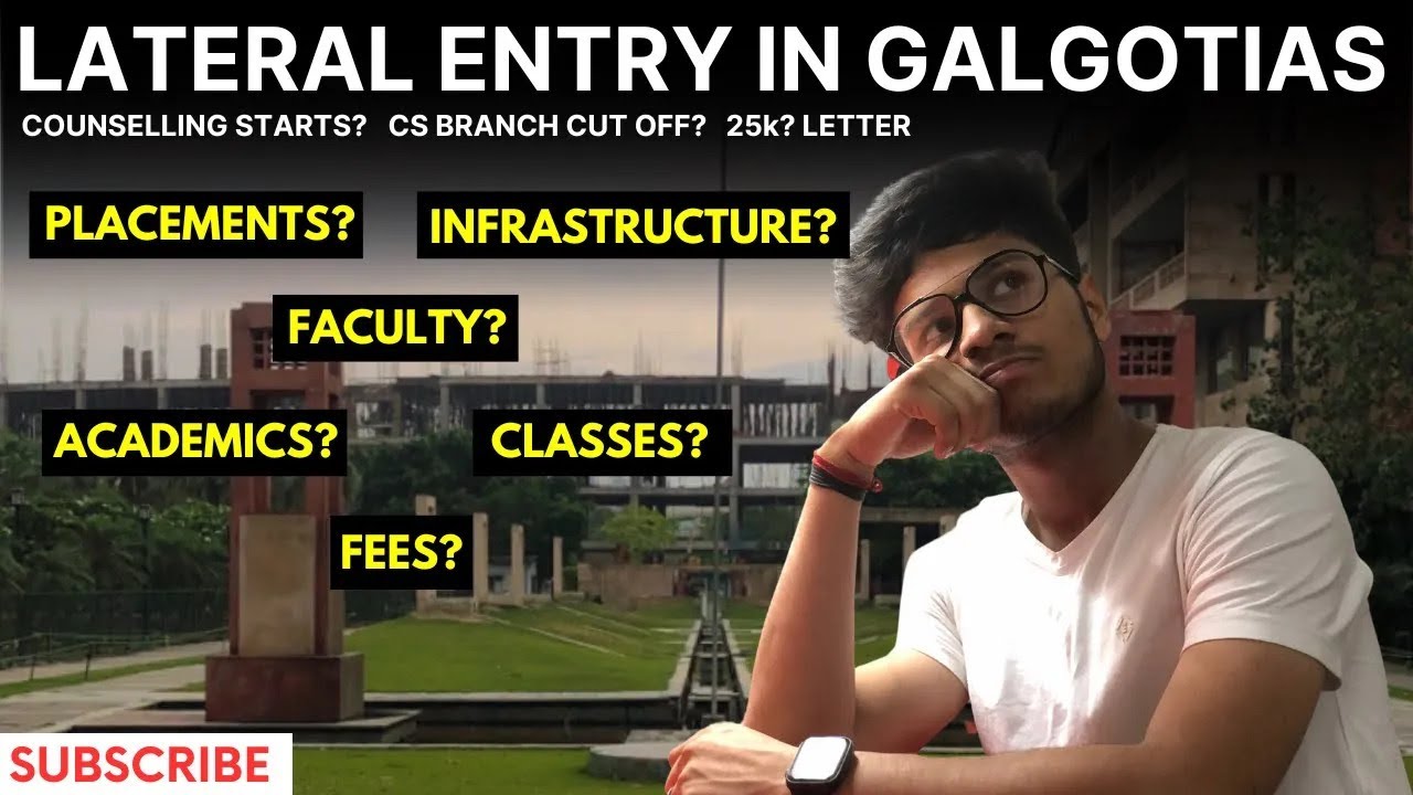 LATERAL ADMISSION IN GALGOTIAS 2023 | CS-CORE BRANCH