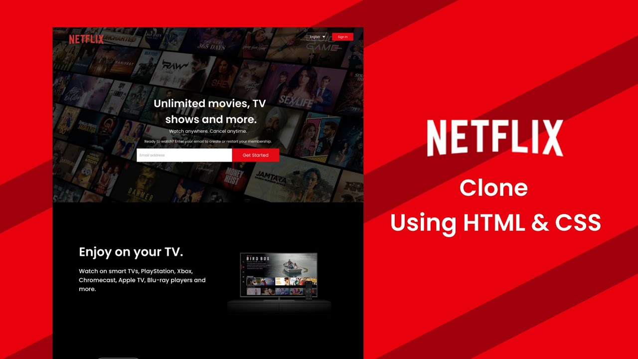 Как создать клон сайта Netflix с помощью HTML и CSS