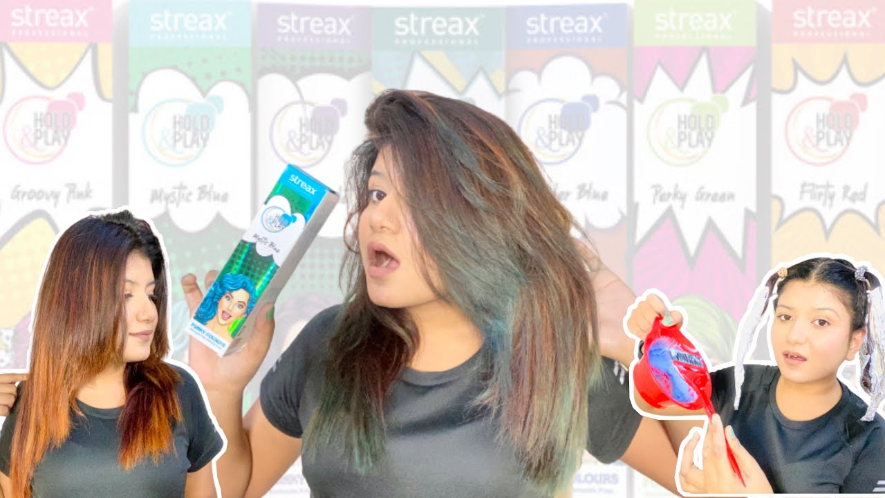 I Colored My Hair Mystic Blue | Streax Mystic Blue Hair Color | Hair Color At Home | streax color