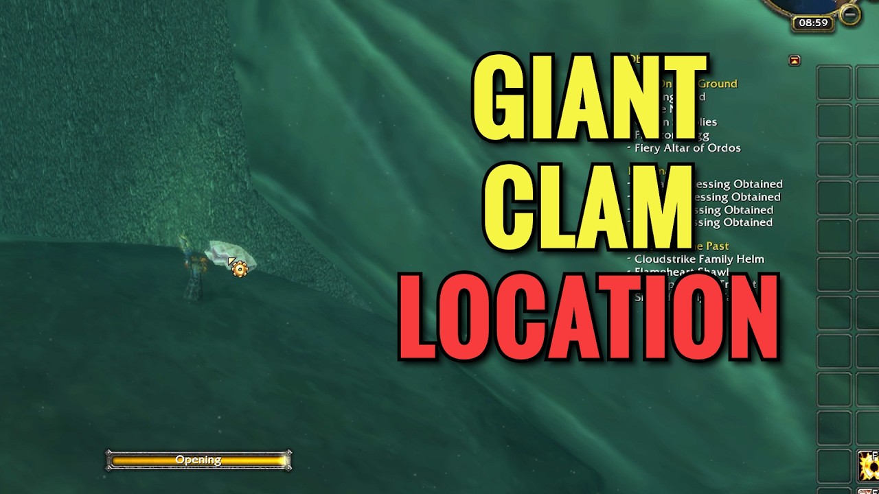Giant Clam Location (Timeless Isle) - WoW MOP