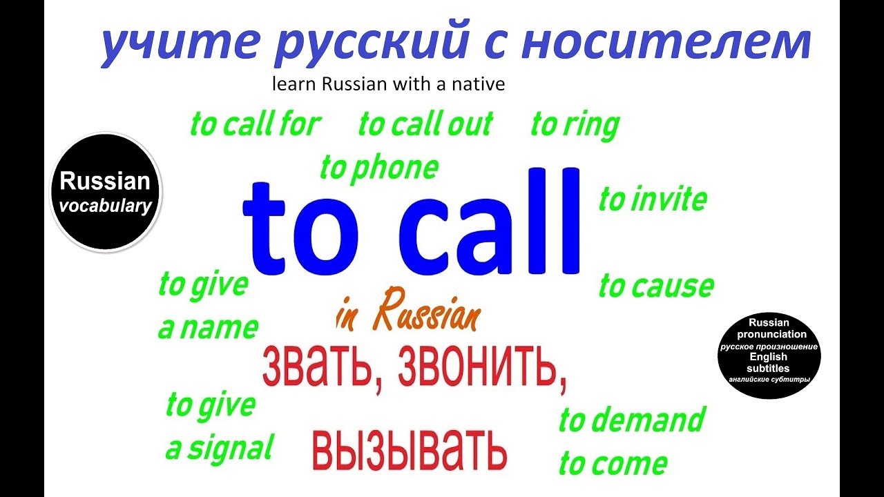 № 182 Глаголы русского языка: ЗВОНИТЬ, ЗВАТЬ, ВЫЗЫВАТЬ
