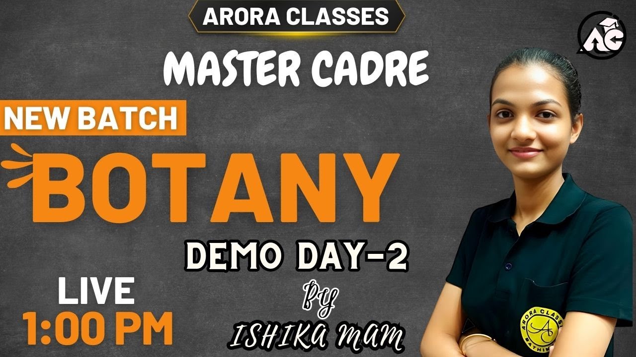 Master Cadre Science | Botany Preparation 2023 | Biology Classes | Day-2 | Live 1 Pm | By Ishika Mam