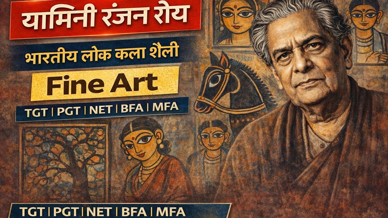 यामिनी रंजन रॉय | Jamini Ranjan Roy | Indian Folk Art | Fine Art Class