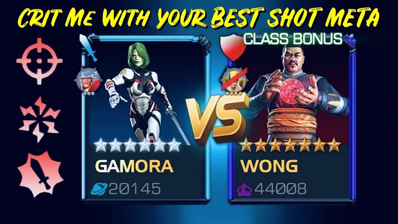 Gamora Deletes Wong From Existence! Crit Me with Your Best Shot Meta! Battlegrounds! - MCOC