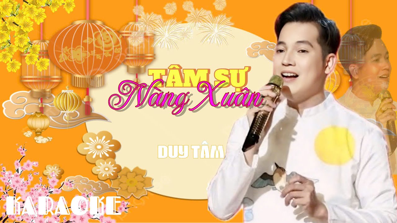 KARAOKE | Tâm Sự Nàng Xuân | Tone Nam - Beat Gốc - Nhạc Xuân Mới Nhất