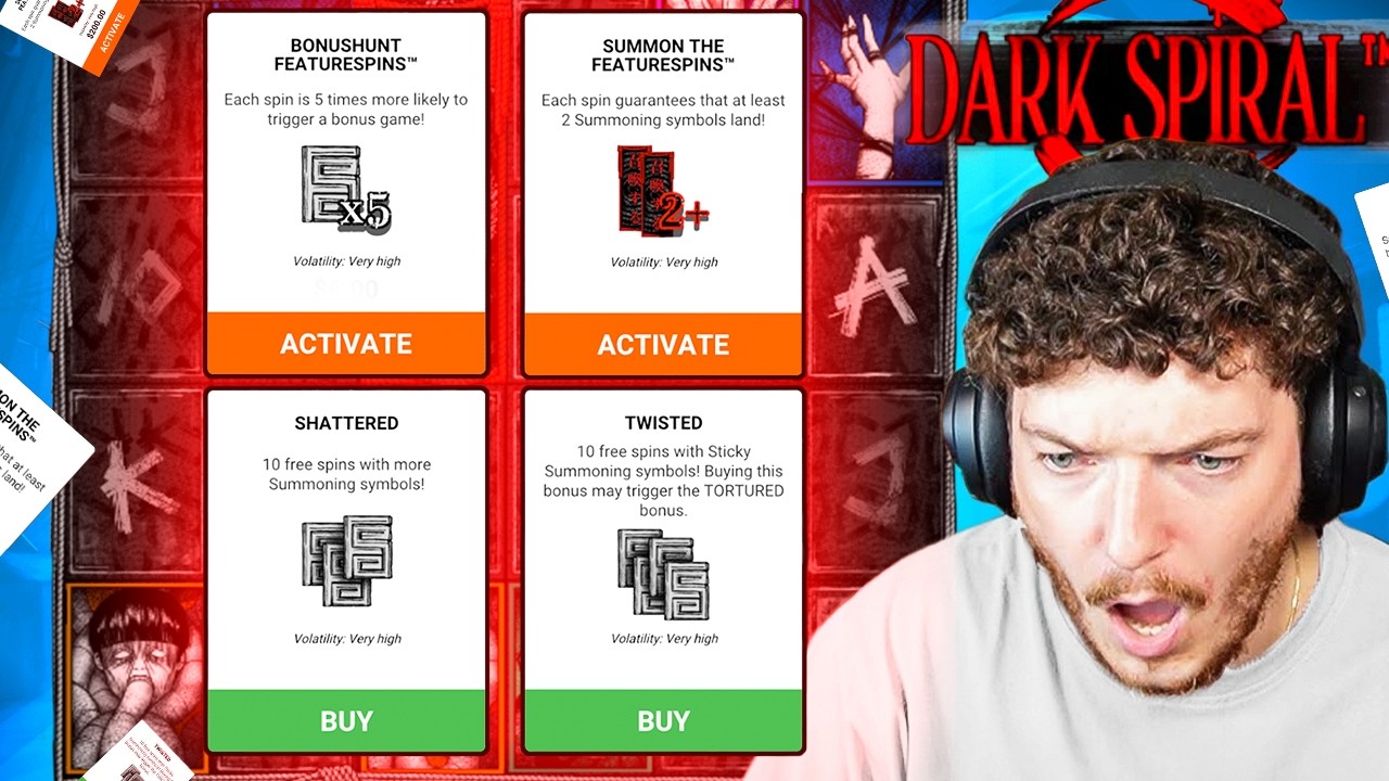 Я попробовал ВСЕ бонусные и дополнительные вращения в игре DARK SPIRAL (НОВИНКА).