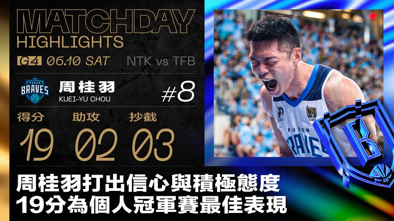 周桂羽打出信心與積極態度 19分為個人冠軍賽最佳表現｜Match Day Highlights #AllMyPLG
